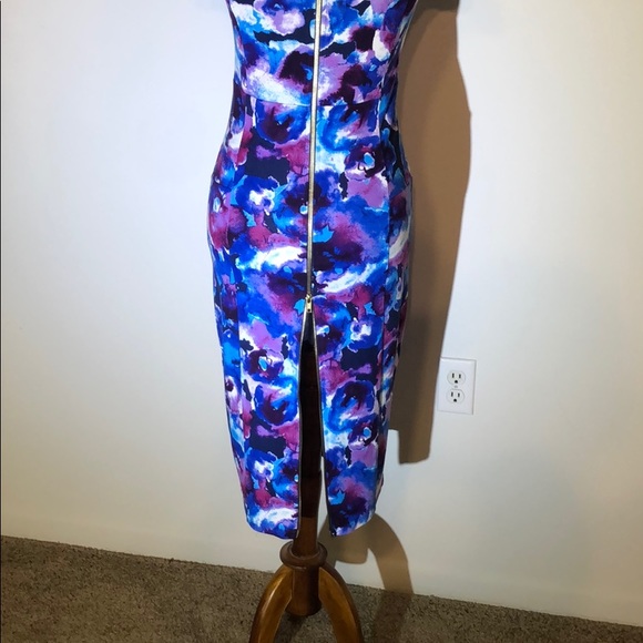 Multicolored dress with full length zipper - Picture 7 of 11